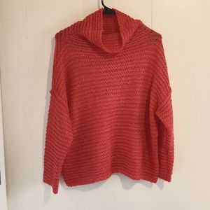 Like new women's oversized hot pink aerie sweater